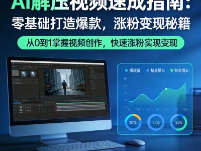AI解压视频速成指南：零基础打造爆款，涨粉变现秘籍