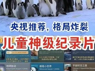 央视力荐137集儿童纪录片格局炸裂 总共5003个文件 (3.56TB)