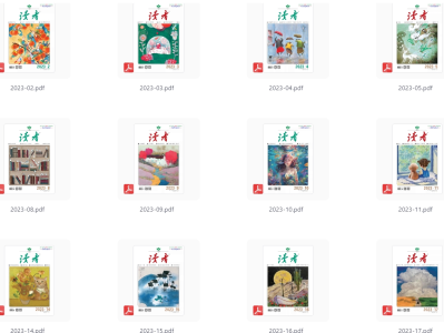 【珍藏资源】1981年-2023年《读者》系列杂志电子版全合集