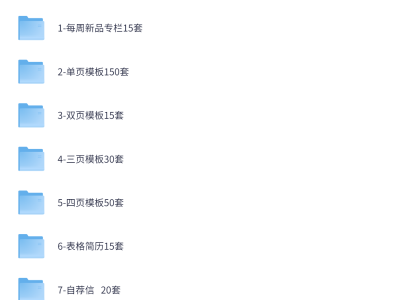 1000套个人求职简历模板合集【DOC】【582.9M】