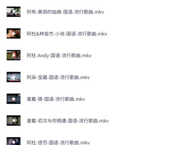 MTV精选1万首(自带卡拉ok音轨,在家唱歌)经典MV大全